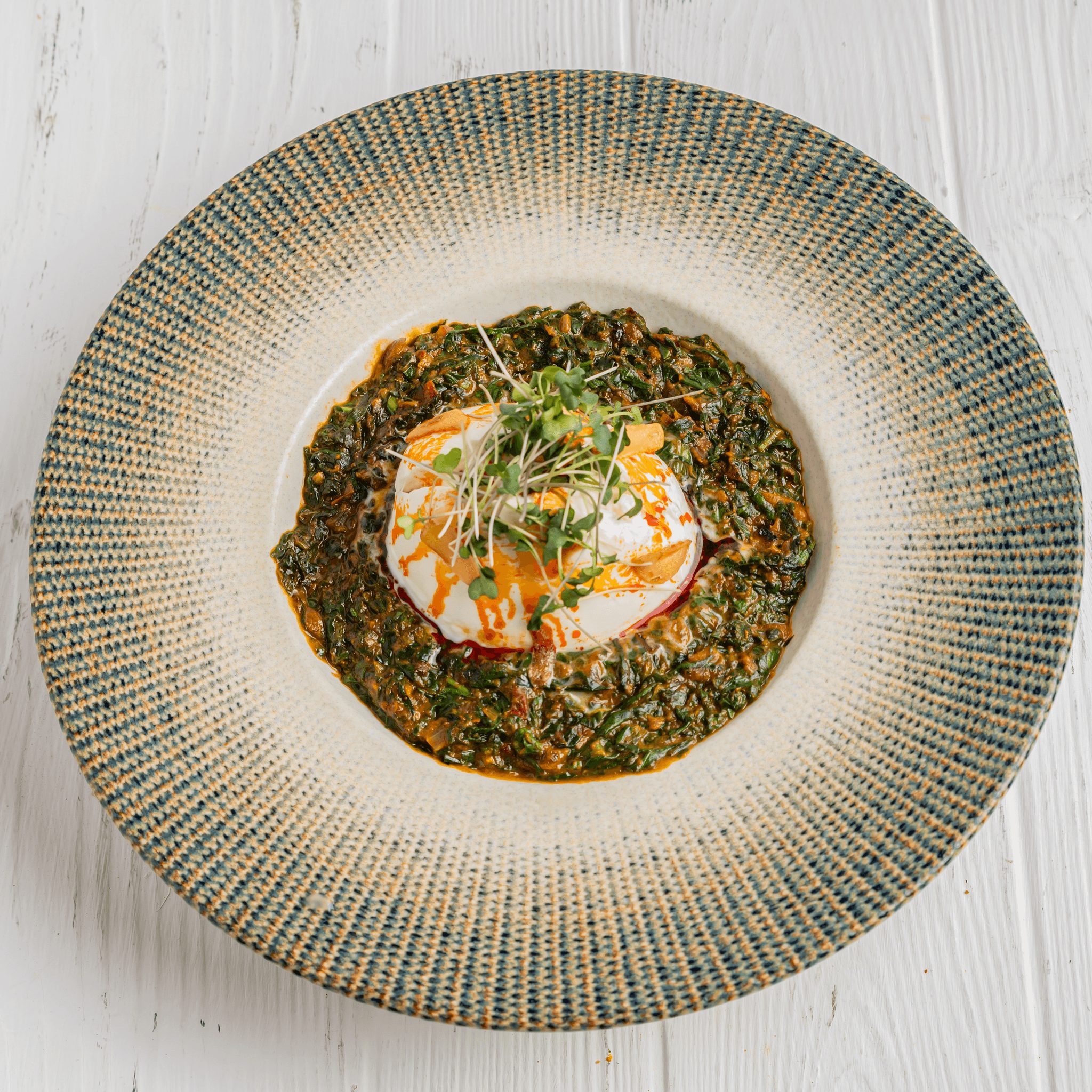 Lasooni Saag Burrata.