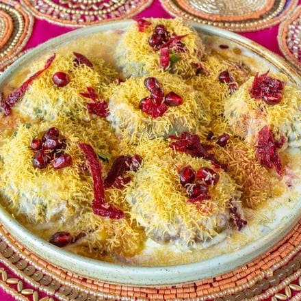 Hot Ragda Dahi Puri.
