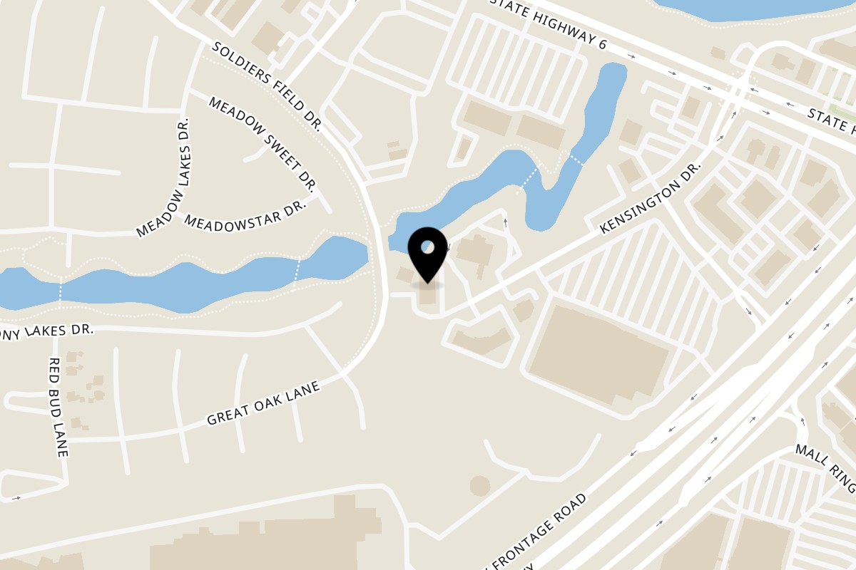 Map showing the location of Nirmanz Food Boutique Sugar Land on 16338 Kensington Dr Suite #160 in Sugar Land